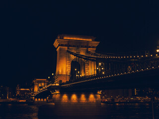 night bridge in Budapest 