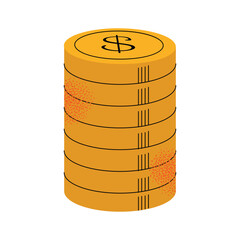 Finance icon set. Containing loan, cash, saving, financial goal, profit, tax, budget, mutual fund, corruption collection. Vector modern illustration isolated on white background