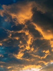 colorful sunset clouds 