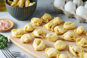 Tortellini - dumplings typical dish from Italian cuisine	