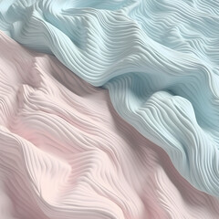 Wave texture silk abstract fabric. Rose, blue luxury textile design