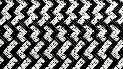Wave texture silk abstract fabric. Black and white unique background