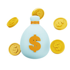 Money Sack 3d Icon