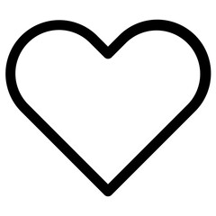 Heart vector icon. love symbol isolated.