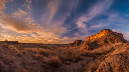 Fototapeta premium wide view of natural australian outback.