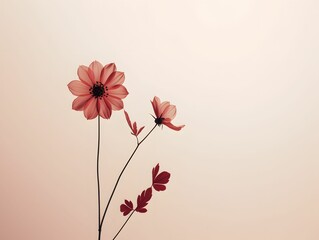 minimal flower background

