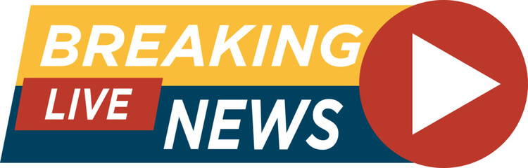 Obraz premium Breaking News TV Sign