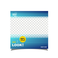 Social media template design modern professional