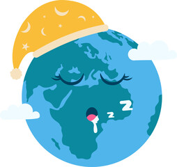 Earth Hour Illustration