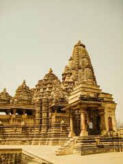 photo of khajuraho sculpture in india