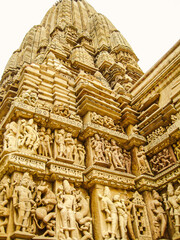 photo of khajuraho sculpture in india