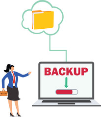 Backups, Exchanging, File Folder, Ring Binder, Document, Businesswoman