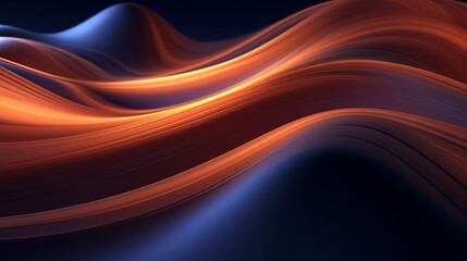 Abstract lines background, 3D rendering illustration.