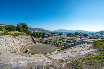 The scenic views of the Theatre at Halicarnassus is attributed to the reign of the Carian Satrap...