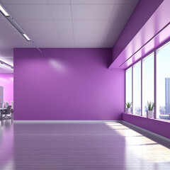 Purple indoor empty wall texture background