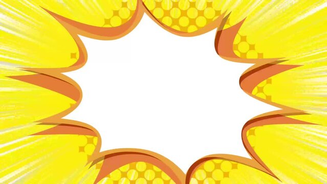 アメコミ風　爆弾　吹き出し　
