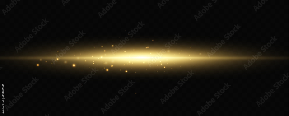 Poster glowing light explodes on a transparent background. with ray. transparent shining sun, bright flash.