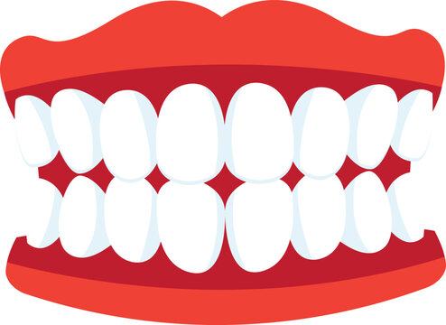 white teeth red gums cartoon clip art preview