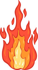 illustration of a fire flame
