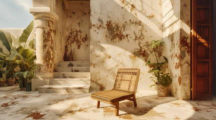 Echoes of Time, An Abandoned Room Tells Its Story, A Chair Awaits Its Past, Silent Witnesses to History Unfolding