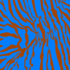 Abstract fabric colored motif blue and brown