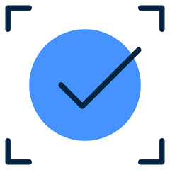 Business Management  Focus on Task Icon in Dualtone Style