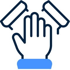 Business Management  Group Participation Icon in Dualtone Style