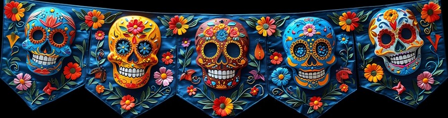 Flower Skull Mask A Fiesta-Inspired Accessory for the Modern Day Generative AI