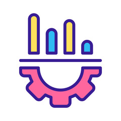 Business Management  Improvement Icon in Sticker Style