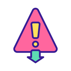 Business Management  Minimize Risk Icon in Sticker Style