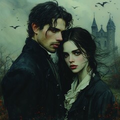 Vampire Love A Gothic Romance Generative AI