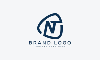 letter NT logo design vector template design for brand.