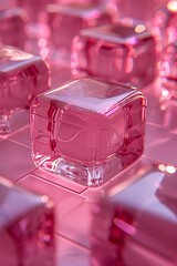Pink Blocks A Monthly Event Celebration Generative AI
