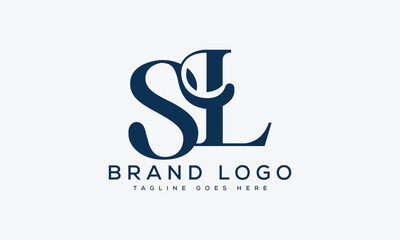 letter SL logo design vector template design for brand.