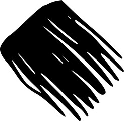 Brush stroke, abstract element.