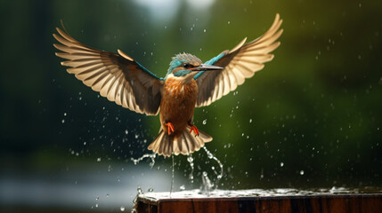 Common European Kingfisher - obrazy, fototapety, plakaty