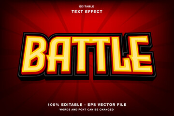 Battle Editable Text Effect
