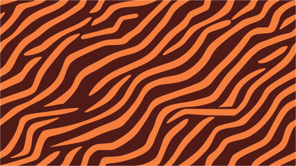 Abstract wavy decorative background. Abstract colours background . Tiger print vector. Hand-painted texture. Vector background. Seamless tiger stripe print for clothing or print.