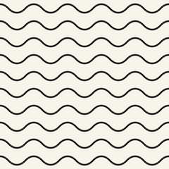 Vector seamless pattern. Repeating geometric elements. Stylish monochrome background design.