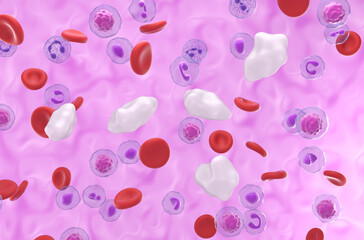 Normal level of Glucose in the blood - isometric view 3d illustration