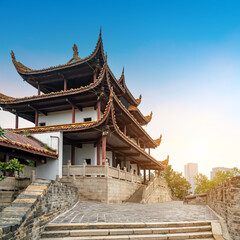 Tianxin Pavilion is an old Chinese pavilion located on the ancient city wall of Changsha, Hunan.