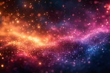 Fototapeta na wymiar Glowing Galaxy A Colorful Cosmic Adventure Generative AI