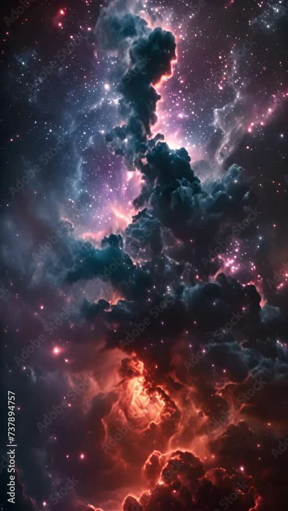Canvas Prints illustration, abstract space background ,generative ai