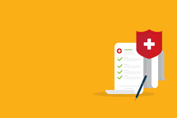 Health insurance protection. Healthcare concept. 