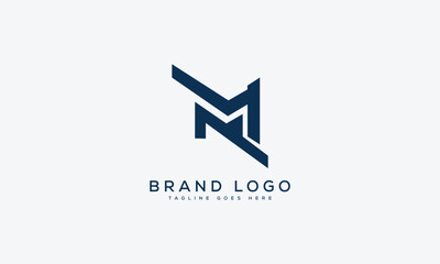 letter m logo design vector template design for brand.