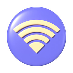WiFi Connected 3D Illustration Icon