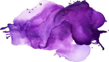 Purple watercolor stain texture