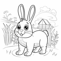 Bunny Coloring Pages Ideal for Kids