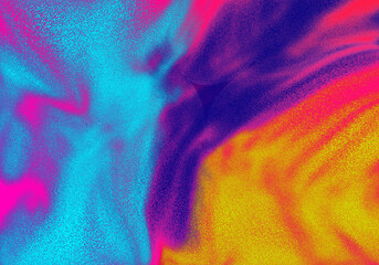 Fondo de manchas en azul turquesa, azul marino y amarillo sobre fondo naranja. Composición artística