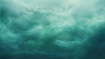 Sea Green Color Fog Background